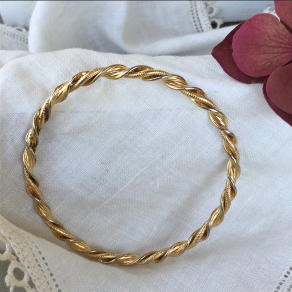TWISTED Monet Vintage Golden Bangle